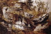 Asher Brown Durand Rocky Cliff painting